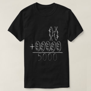 Camiseta Dos pescados Cinco Loes El Milagro Jesús