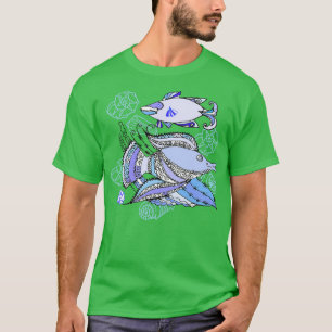 Camiseta Dos pescados y cucarachas