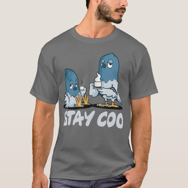 Camiseta Dos Pigeos De Guay Se Quedan Con El Diseño Coo Bir (Anverso)