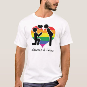 Camiseta Dos propuestas de Grooms con Personalizable cardía