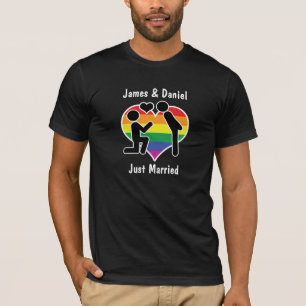 Camiseta Dos propuestas de Grooms con Personalizable cardía