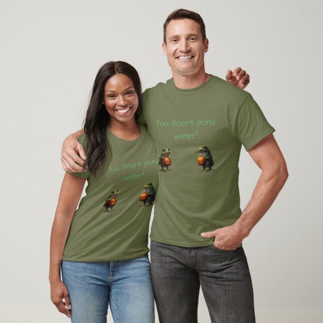 Camiseta Dos ranas con jac-o-lanterns que resoplan agua de  (Unisexo)