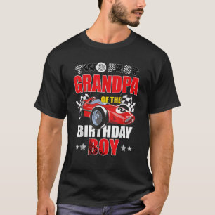 Camiseta Dos rápidos coches de carreras de cumpleaños abuel