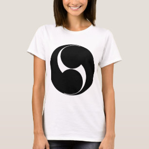 Camiseta Dos remolinos en sentido contrario a las agujas de