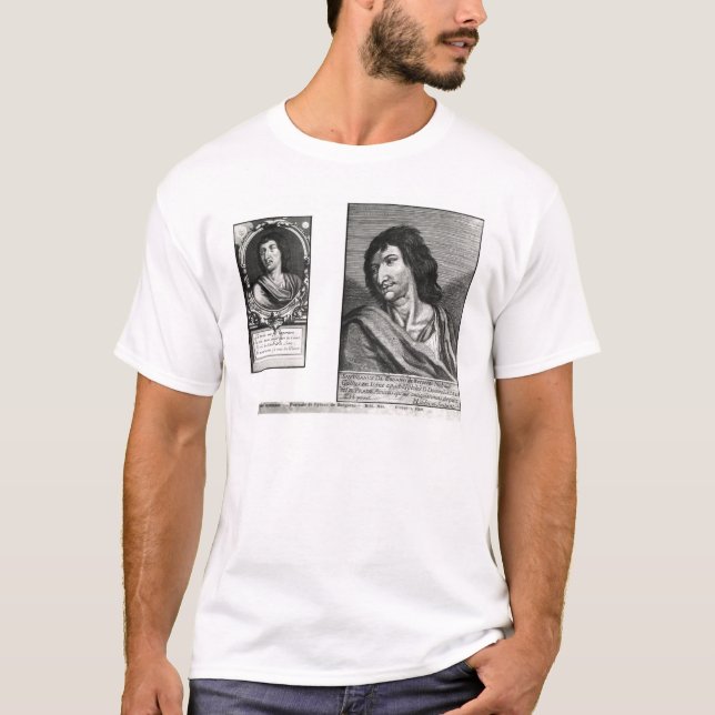 Camiseta Dos retratos de Savinien Cyrano de Bergerac (Anverso)