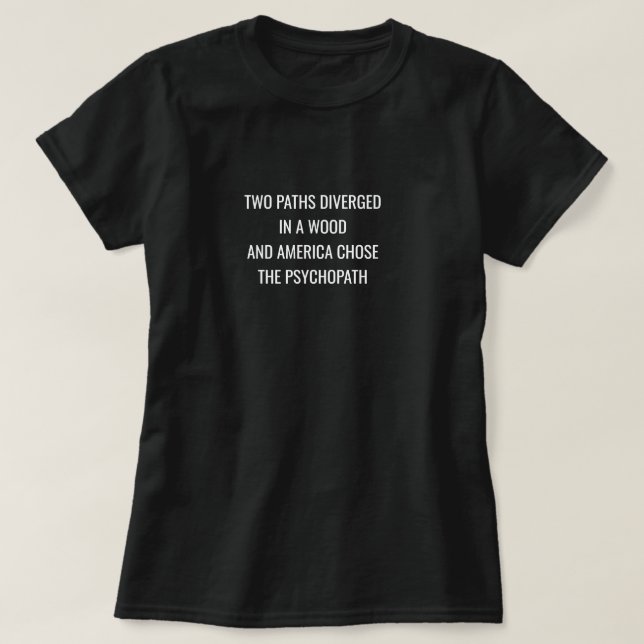 Camiseta DOS RUTAS DIVERGIDAS - Blanco (Diseño del anverso)