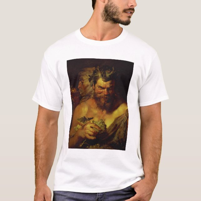 Camiseta Dos sátiros (aceite en el panel) (Anverso)