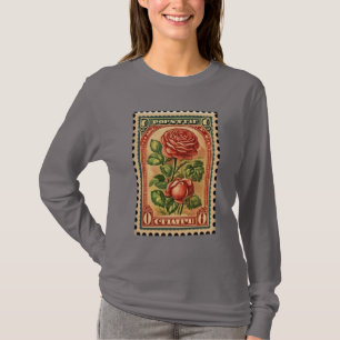 Camiseta Dos sellos de época Rosas