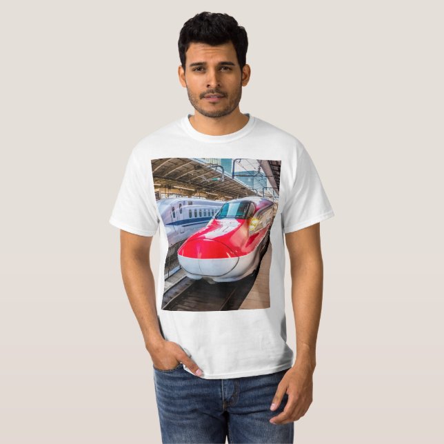 Camiseta Dos Shinkansen en la estación de Tokio (Anverso completo)