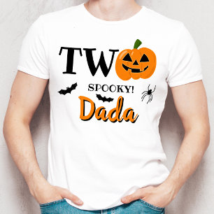 Camiseta Dos Spooky Dada Halloween Segundo Cumpleaños