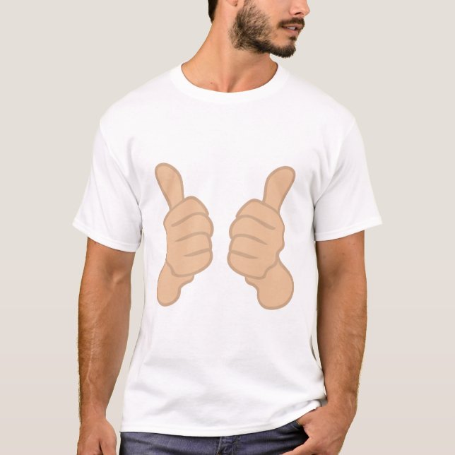 Camiseta Dos Thumbs hacia arriba (Anverso)