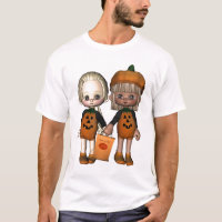 Dos Toon lindo Truco-o-Treaters