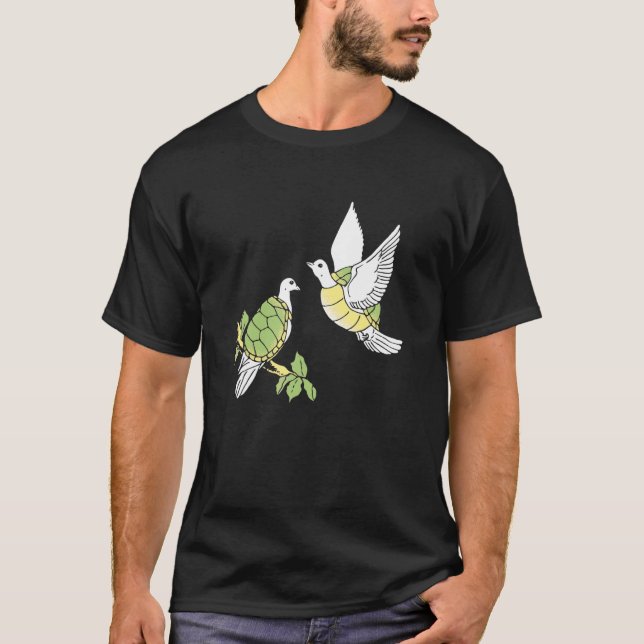Camiseta Dos tórtolas 12 días de Navidad (Anverso)