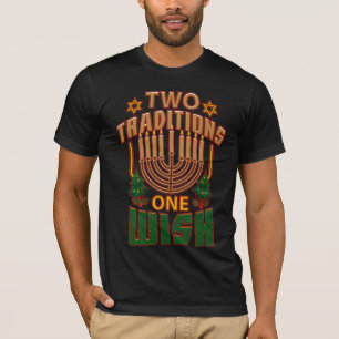 Camiseta Dos tradiciones, uno quiere gráfico de Hanukkah