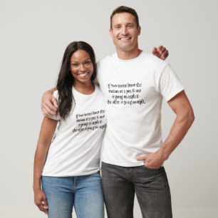 Camiseta Dos trenes salen de la estación Math Humor T-Shirt