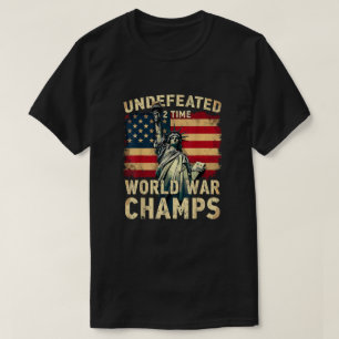 Camiseta Dos Veces Campeones Mundiales de Guerra Invictos D