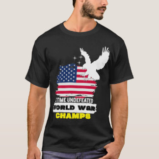 Camiseta Dos veces Campos de Guerra Mundial Inderrotados