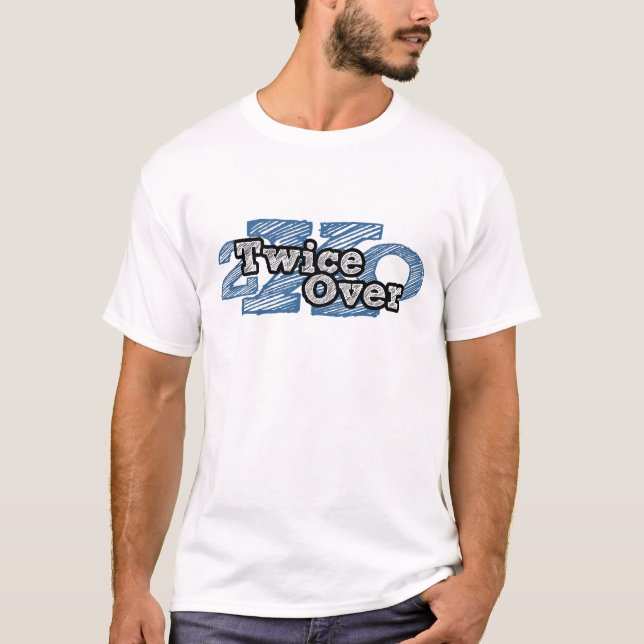Camiseta Dos veces sobre T-Blanco (Anverso)