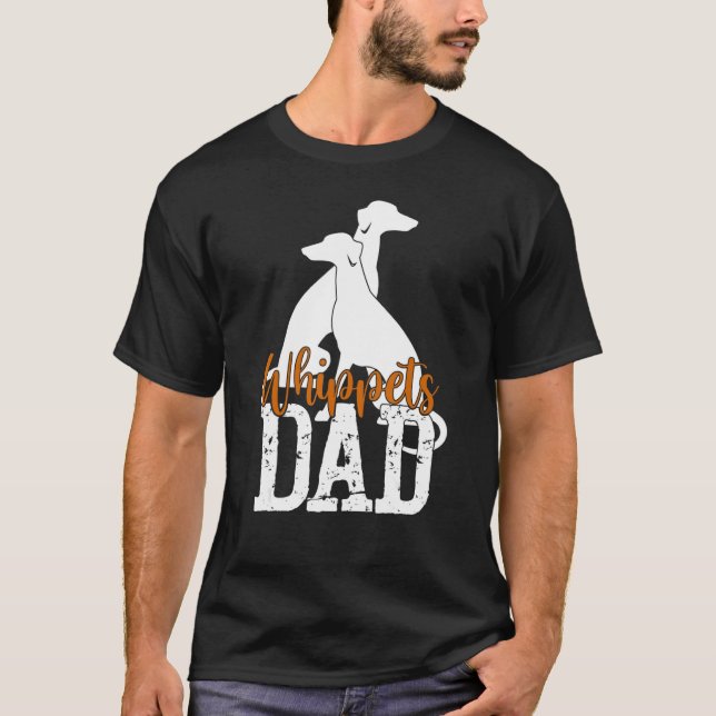 Camiseta Dos Whippets Greyhound Dog Lovers (Anverso)
