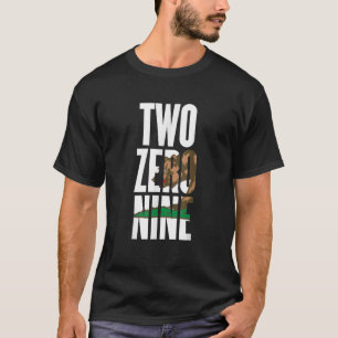 Camiseta Dos Zero Nueve código de área 209 California Stock