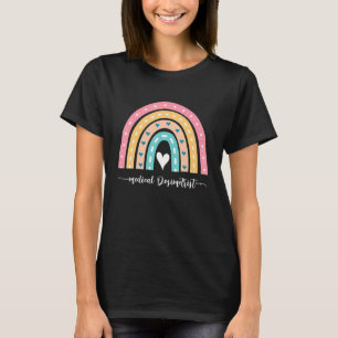 Camiseta Dosimetrista Médico Cute Rainbow Oncología Radiati
