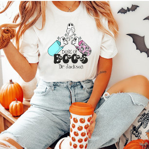 Camiseta Dosis de Boos Doctor Personalizado Halloween Diver
