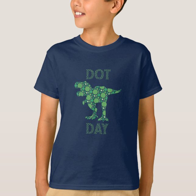 Camiseta Dosis de dinosaurios del Día Internacional del Dot (Anverso)