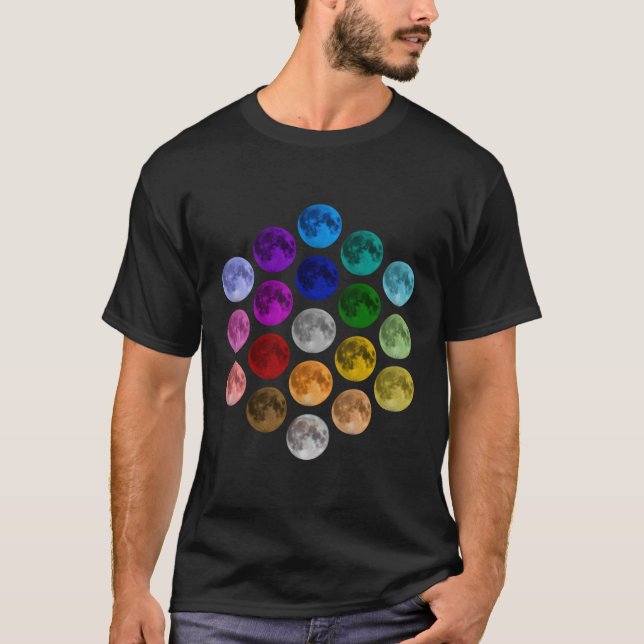 Camiseta Dot Day Colorful Moon (Anverso)