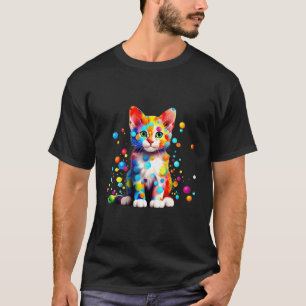 Camiseta Dot Day Kitten Cat Septiembre Creatividad Punto An