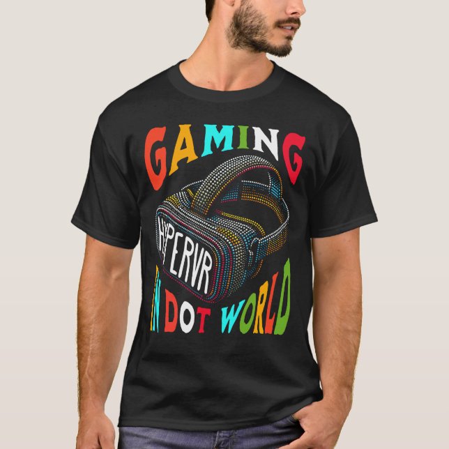 Camiseta Dot de juegos de VR Hiper Realidad Virtual (Anverso)