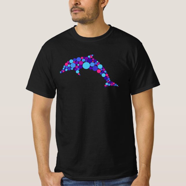 Camiseta Dot Dolphin Colorfull Resumen Animal (Anverso)