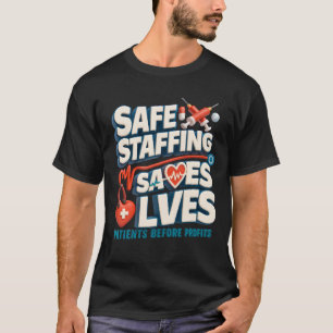 Camiseta Dotación segura salva a enfermeras de huelga de ap