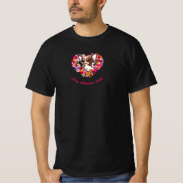 Camiseta doting chihuahua papi rosa corazón
