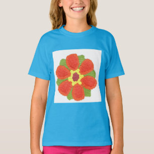 Camiseta Dotty Flower Chicas Raglan