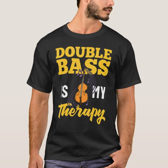 Camiseta Double Bass Music Instrument Player Beginner Lesso (Anverso)
