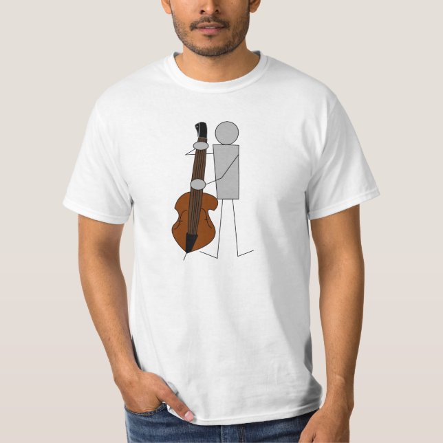 Camiseta Double Bass Player (Contrabaixista) (Anverso)