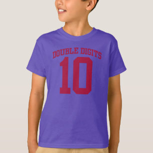 Camiseta DOUBLE Digits VARSITY #10 BIRTHDAY Tee