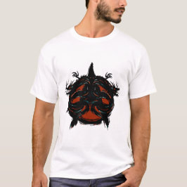 Camiseta double dragon tribal anarchy symbole anarchie 504