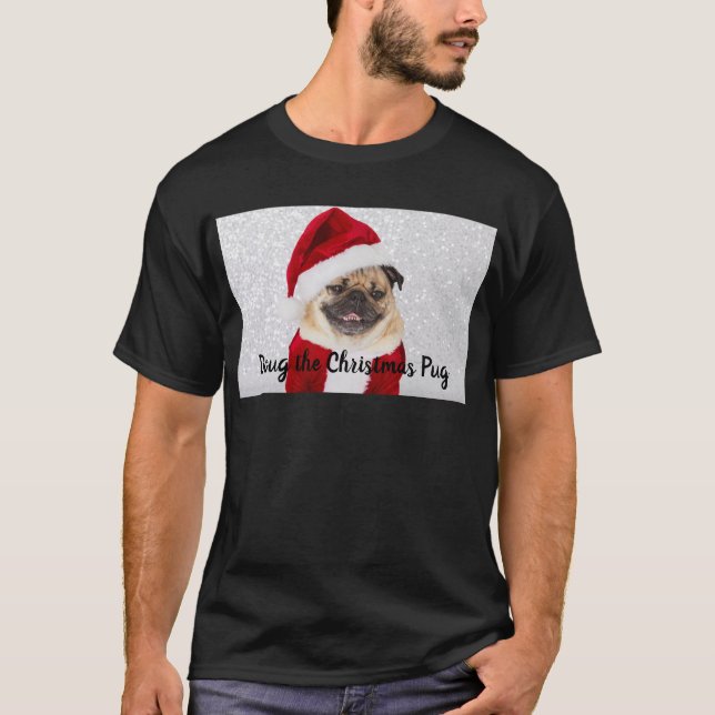 Camiseta Doug los Navidades Pug  (Anverso)