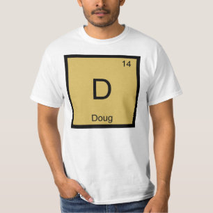 Camiseta Doug Nombre Elemento Químico Tabla Periódica