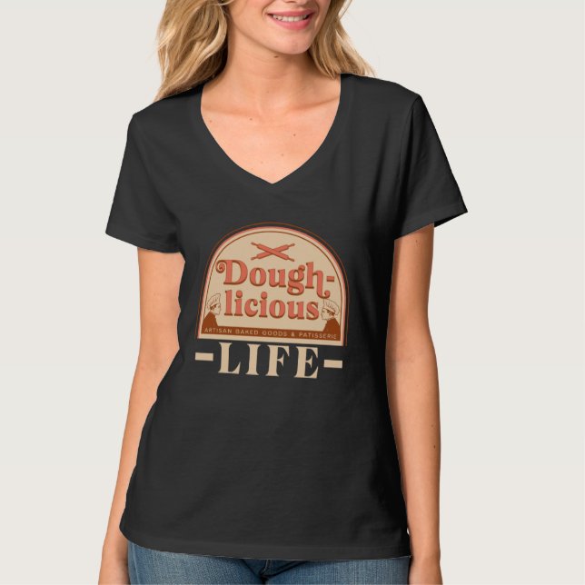 Camiseta Doughlicious Life Panadero (Anverso)