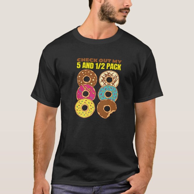 Camiseta Doughnut Eati De Mi 5 Y 12 Paquete De Doughnut Eat (Anverso)