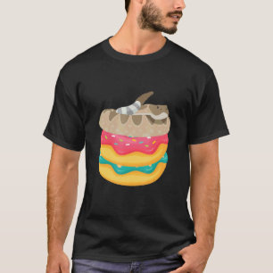 Camiseta Doughnuts de Pitón de Bola Reptil Animal Herpetol