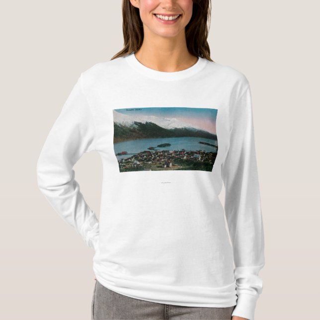Camiseta Douglas, ciudad ViewDouglas, AK de Alaska (Anverso)