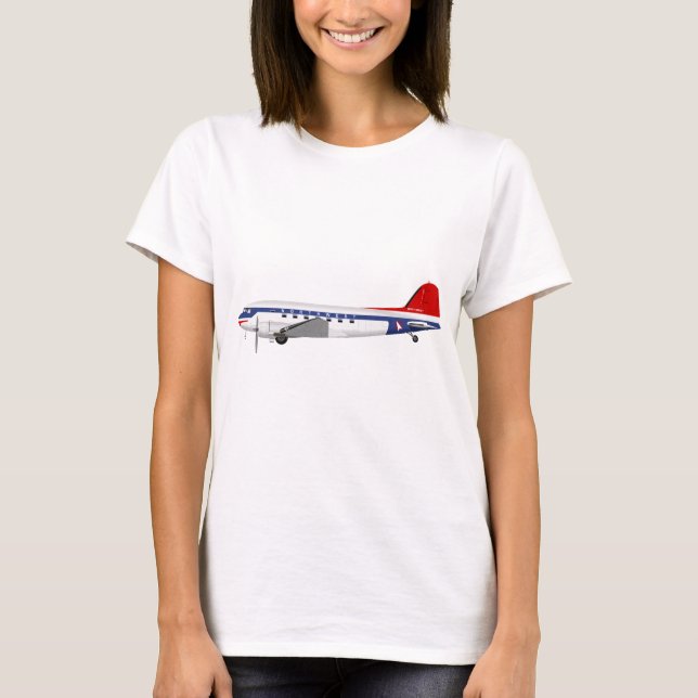 Camiseta Douglas DC-3 Skytrain Northwest Airlines (Anverso)