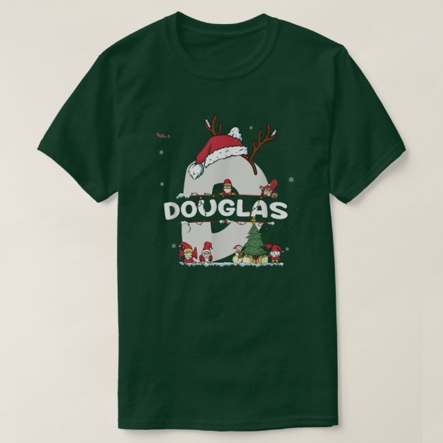 Camiseta Douglas Navidades Shirt w Douglas Nombre para X gr (Diseño del anverso)