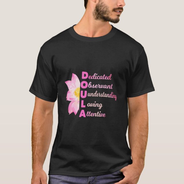 Camiseta Doula Acronym Amo a la Partera Embarazo regalo de  (Anverso)