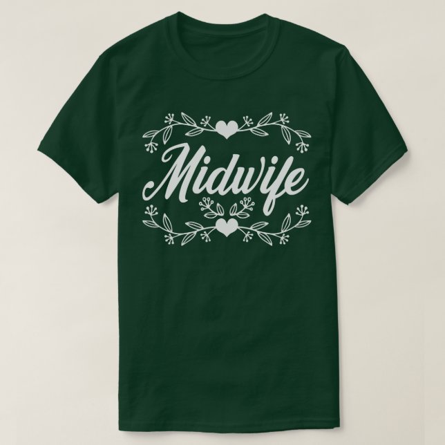 Camiseta Doula Apoyo al Embarazo Midwifery Baby Catcher (Diseño del anverso)