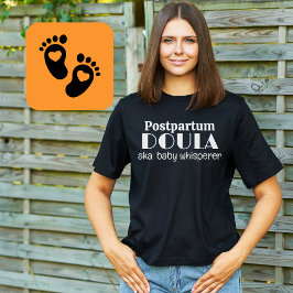 Camiseta Doula postparto, alias Retro de Whisperer Bebé