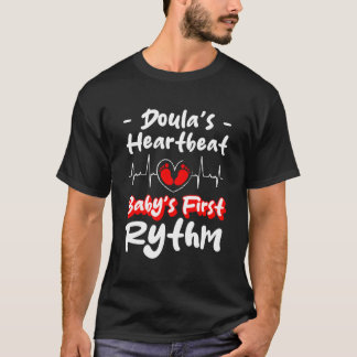 Camiseta Doulas Heartbeat Babys Fist Rythm Comadrona